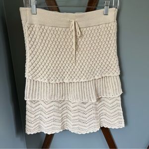 Athleta Knit Crochet Skirt